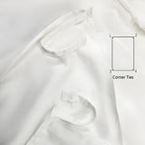 200TC Yarn Dyed Chambray Indigo Blue Triple Embroidery Duvet Cover Set
