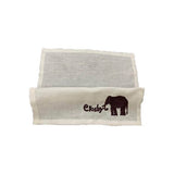 Linen Elephant Embroidered Napkins (Set Of 4)