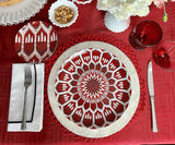 Black Embroidery Napkins - Line Design