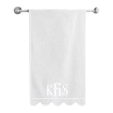 Monogram U Shape Embroidered Bath Towels (Set of 2)