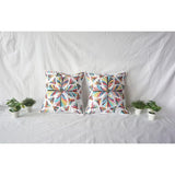 Multicolor Embroidery Pillow Cover (Set of 1)