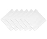 White Hemstitched Napkins - 20 inch