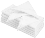 White Hemstitched Napkins - 20 inch