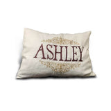 Personalized Name Wine Gold Throw Pillow Cover (Set of 1)
