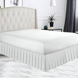 400TC Sateen Solid Cotton Pleated Bed Skirt
