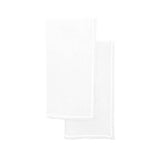 Single Embroidery Border Linen Napkins (Set of 4)