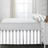 400TC Stripe Border Frame Cotton Sateen Tailored Bed Skirt