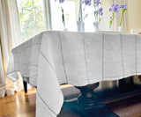 Rectangle Tablecloth - Striped Linen Tablecloth