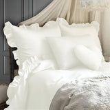 400TC Cotton Sateen Ruffle Sheet Set
