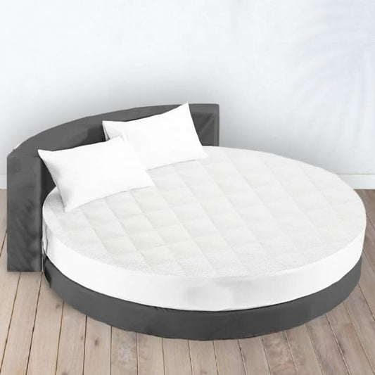 Quilted Cotton Round Mattress Protector