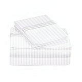 400TC Triple Embroidery Sateen Stripe Cotton Sheet Set