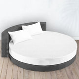 Round Terry Cloth Mattress Protector