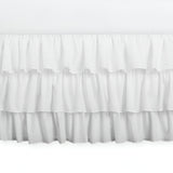 400TC Sateen Solid Cotton Ruffle Bed Skirt