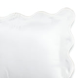 400TC Cotton Scallop Embroidery Sateen Solid Pillow Sham