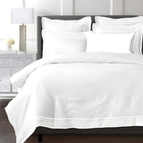 Smart Border 400TC Cotton Embroidery Sateen Solid Duvet Cover Set
