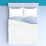 400TC Triple Embroidery Sateen Stripe Cotton Sheet Set