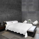 Wavy Textured Knitted Cotton Coverlet