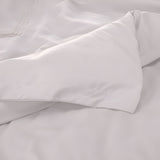 400TC Cotton Luxurious Triple Embroidery Sateen Solid Duvet Cover Set
