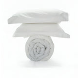 400TC Sateen Solid Cotton Round Duvet Cover Set