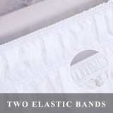 400TC Cotton Pom Fringe Sateen Solid Wrap Around Boho Bed Skirt