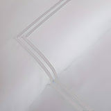 400TC Cotton Double Embroidery Sateen Solid Duvet Cover Set