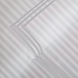 400TC Cotton Sateen Triple Edge Embroidery Stripe Duvet Cover Set