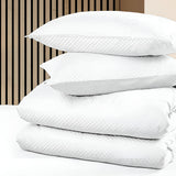 400TC Microcheck Duvet Cover Set