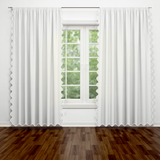 Scallop Polyester Curtain (Set of 2)