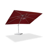PURPLE LEAF Morden White Outdoor Umbrella Premium Aluminum Patio Cantilever Pool Sun Umbrellas