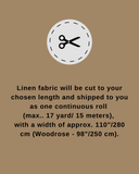 Natural wide medium weight linen fabric