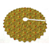 Printed Scalloped Christmas Tree Skirt