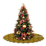 Printed Scalloped Christmas Tree Skirt