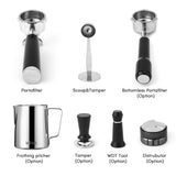 Wirsh 20 Bar Espresso Machine with Plastic Free Portafitler and Steamer, Pressure Gauge, Touch Screen, Full Stainless Steel (Home Barista Plus)