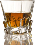 Crystal Wine and Whiskey Iceberg Mountain Glacier Decanter with 4 Glasses
