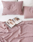 Woodrose linen sheet set (4 pcs)