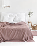 Woodrose waffle blanket