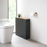 Pull-Out Bathroom Storage Cabinet - Steel + Wood