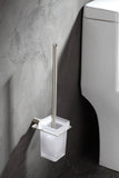 ANZZI Essence Toilet Brush Holder, Wall Mounted, RHINO ALLOY Certified Stainless Steel & Zinc, Brush Included, Scratch Resistant Surface, Multiple Finishes