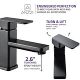 Naiadi Single Hole Single Handle Bathroom Faucet in Oil Rubbed Bronze