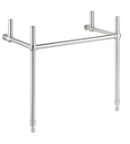 ANZZI Verona 34.5" Console Sink Base (34" H), DIY Customization Frame, Rust-Resistant Stainless Steel, Wall Mounted Installation, Multiple Finishes