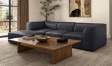 Form Ottoman Vantage Black Leather