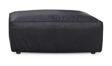 Form Ottoman Vantage Black Leather