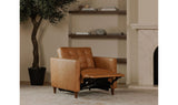 Bridgers Power Recliner Chair Tan Leather