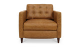 Bridgers Power Recliner Chair Tan Leather