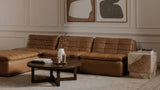 Lino Ottoman Tan Leather