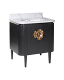 Briallen 30" Black Vanity with Oval Undermount Sink