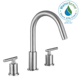 Roman 8 in. Widespread 2-Handle Bathroom Faucet in Brushed Nickel