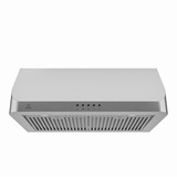 ANZZI 30-Inch 450 CFM 3-Speed Stainless Steel Under Cabinet Convertible Residential Range Hood with LED Lamp