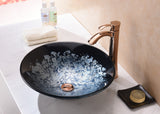 Chrona Series Vessel Sink in Silver Burst