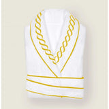 Chain Embroidered Cotton Bath Robe